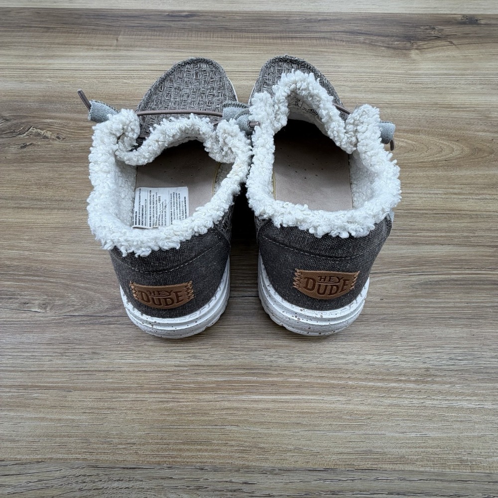 Hey Dude Wendy Warmth Slip On Casual Shoes 8 Beige Cozy Faux Shearling Comfort - Picture 2 of 4